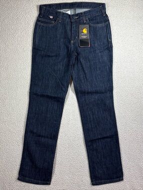 Carhartt Women’s FR 102688-417 Size 6 R Rugged Flex Original Fit Jeans Cat 2 NWT